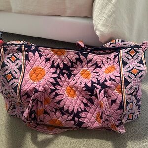 Vera Bradley Pink and Orange Floral Travel Bag